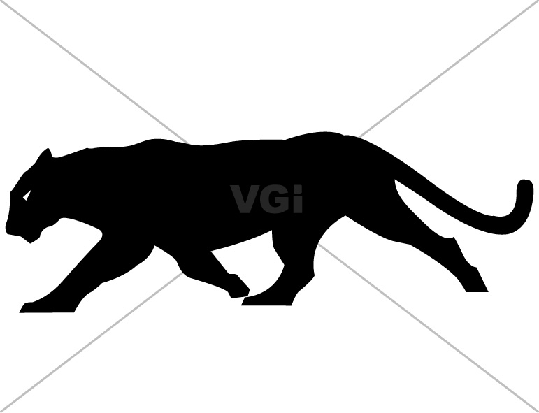 Panther Clipart Black And White.