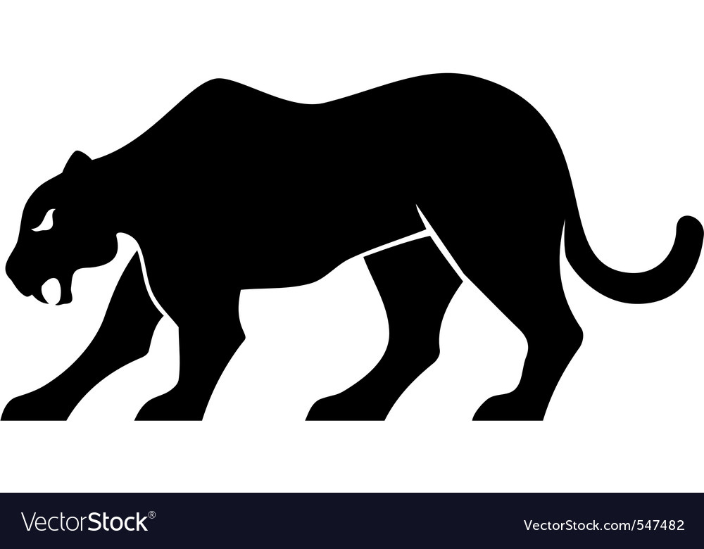 Panther silhouette.