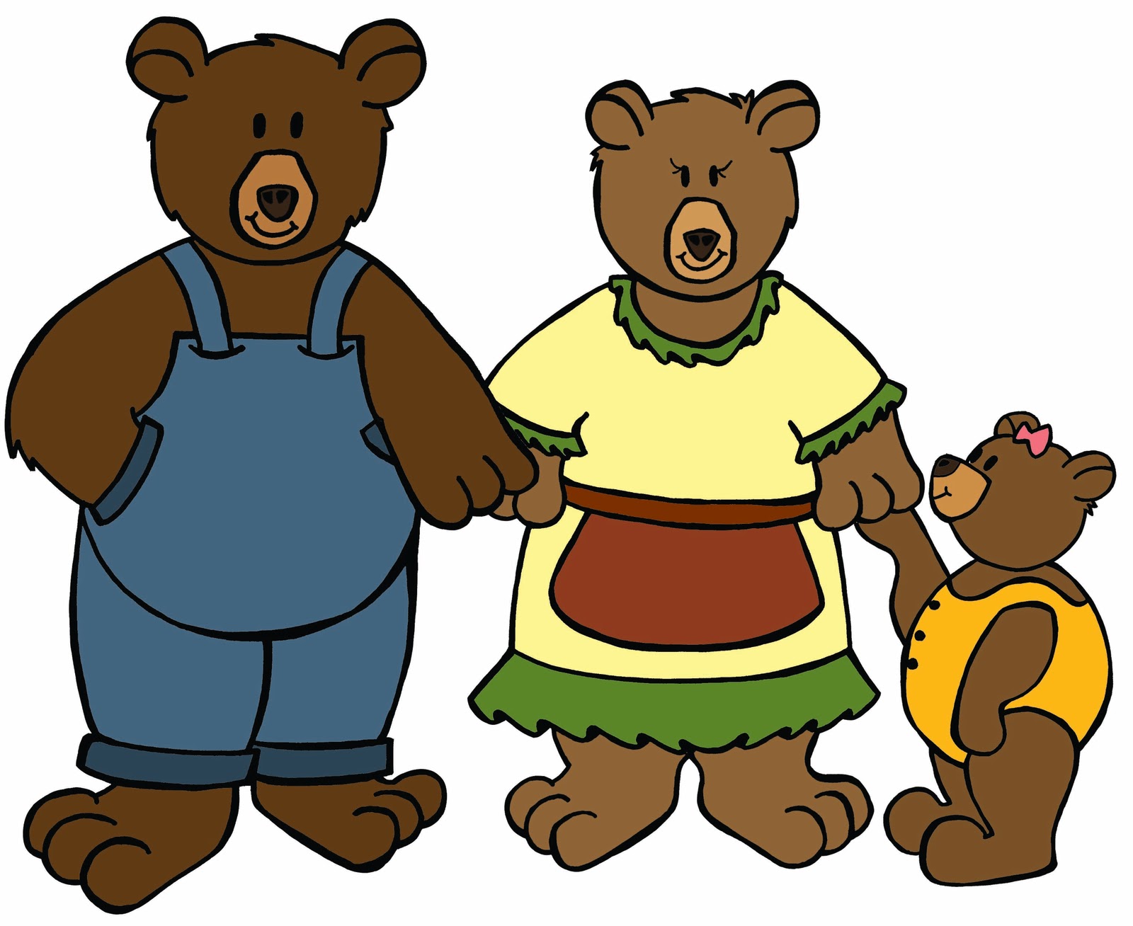 Goldilocks And The Three Bears Clipart.
