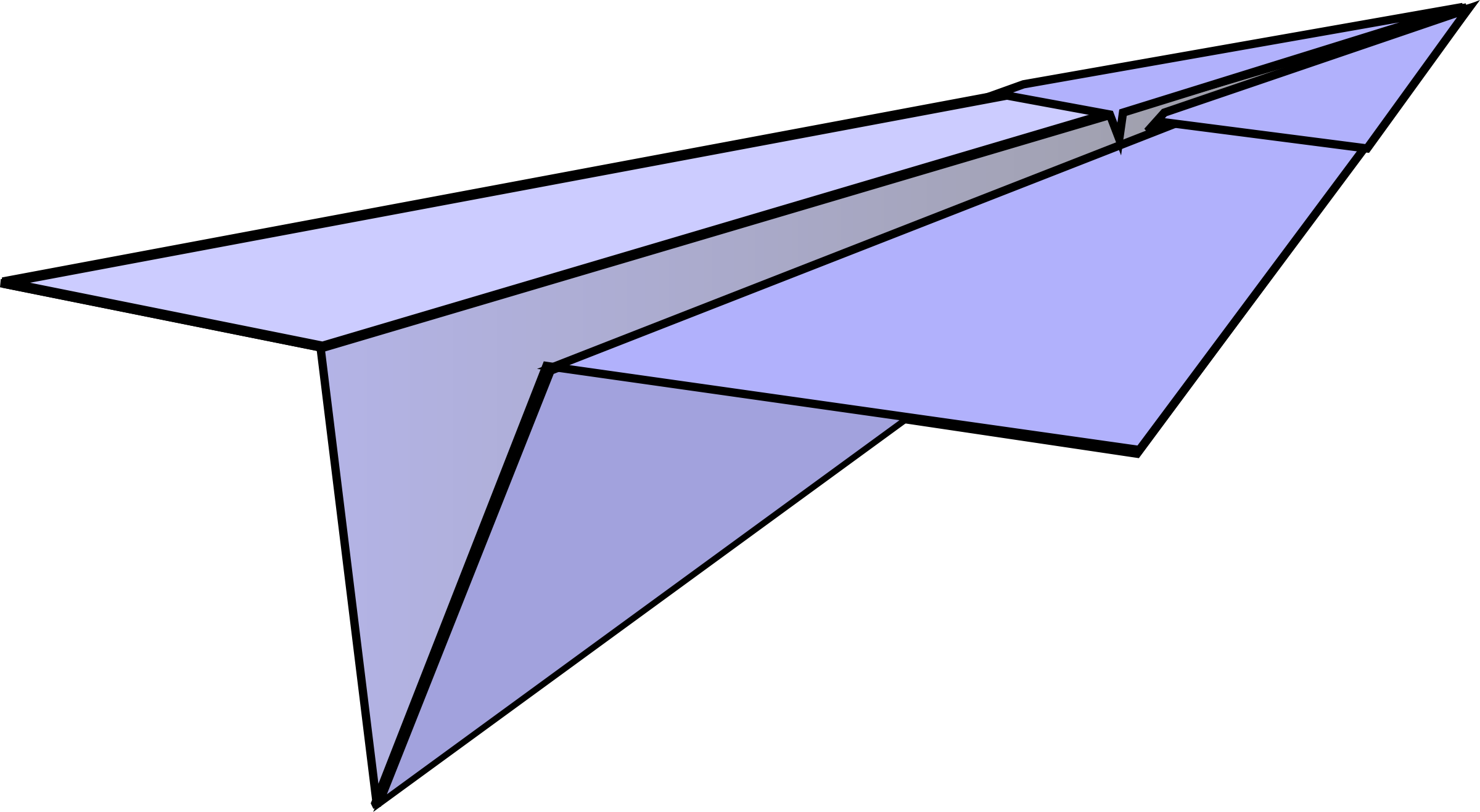 Clipart paper airplane.