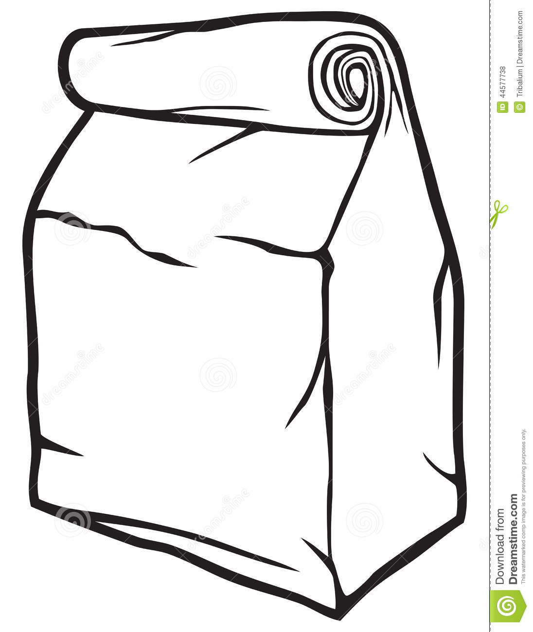Black And White Paper Bag Clip Art Download Free Mock - vrogue.co