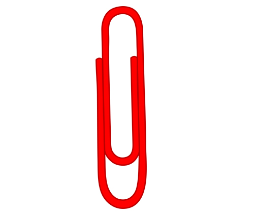 Red Paper Gems Clip.