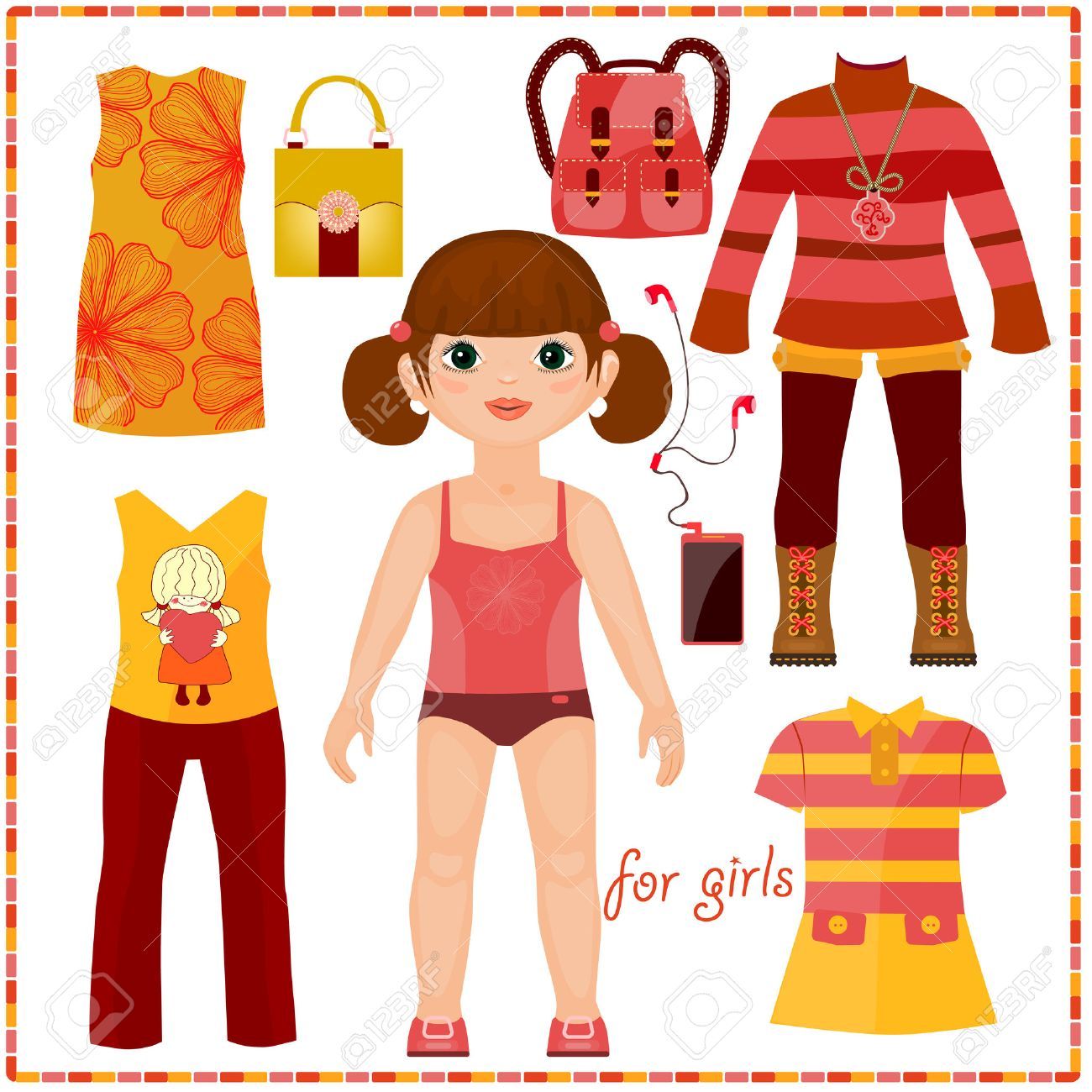 Paper dolls clipart 9 » Clipart Portal.