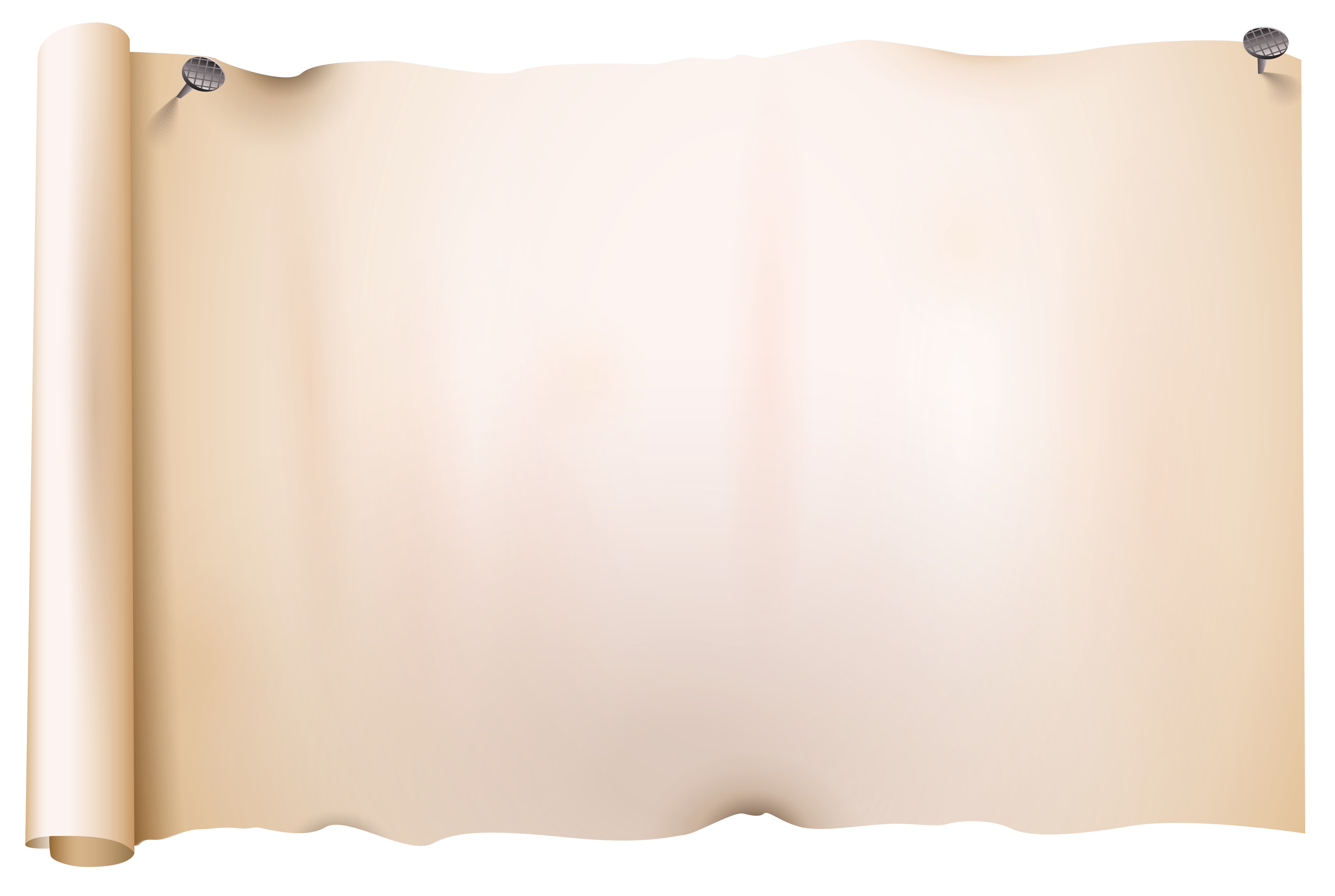 Old Scroll Paper PNG Clipart Image.