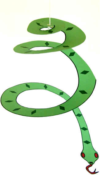 Springy Spiral Snake Craft.