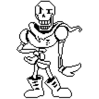 Undertale Papyrus transparent PNG.