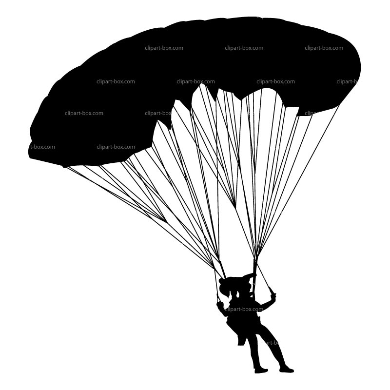 CLIPART PARACHUTIST.