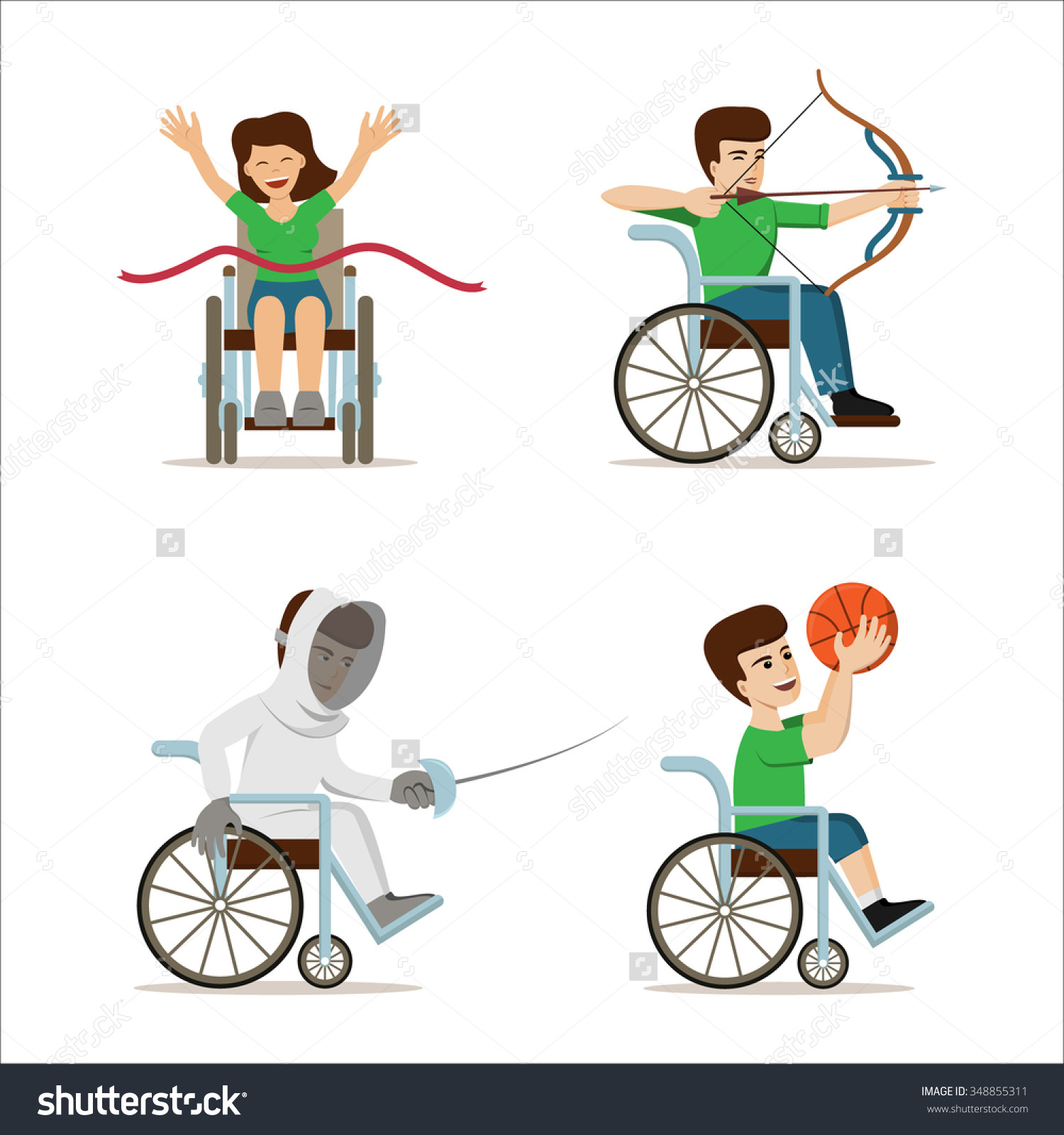 Инвалид спортсмен рисунок