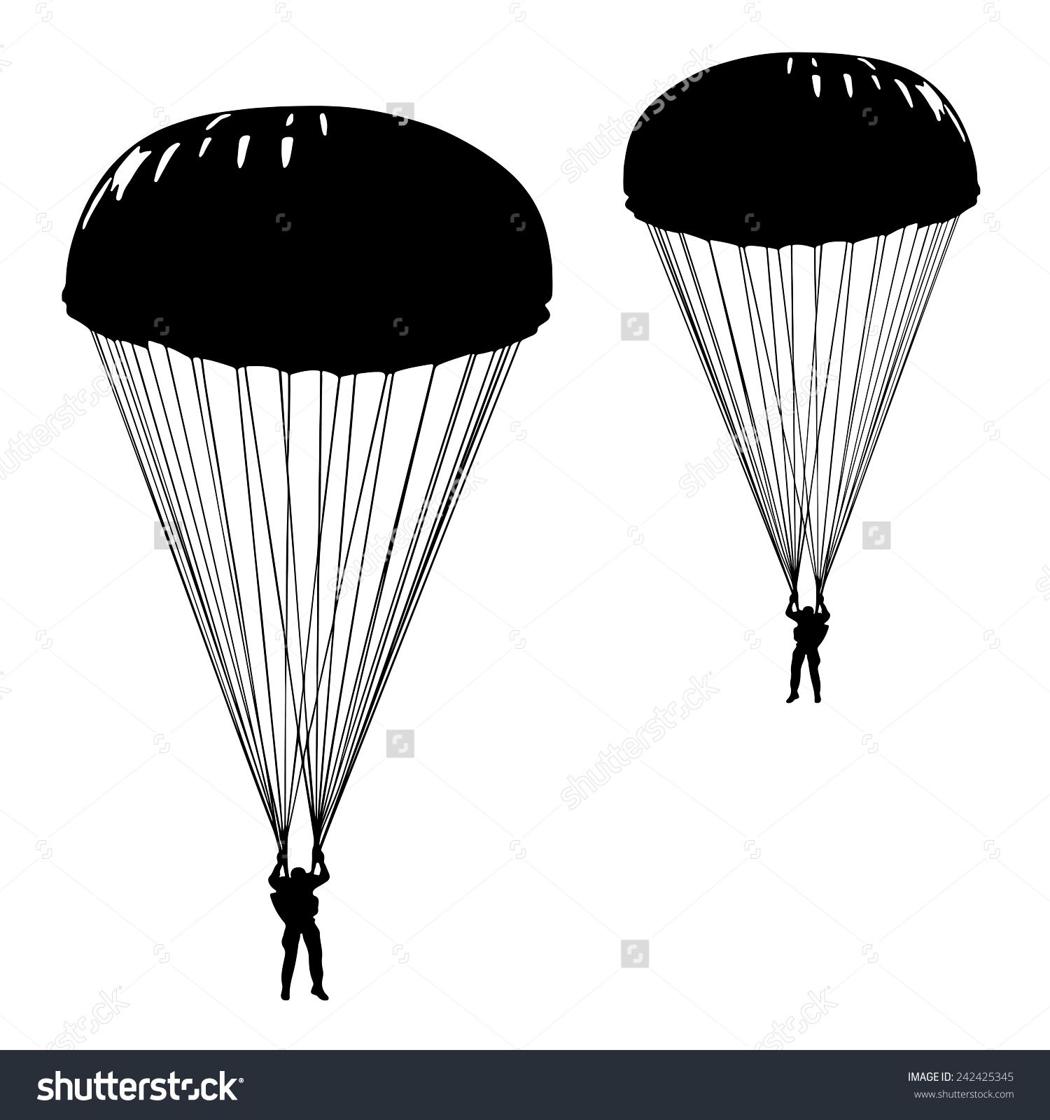Army Man Parachute Clipart.