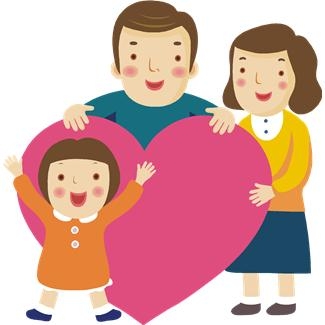 Love for parents clipart.