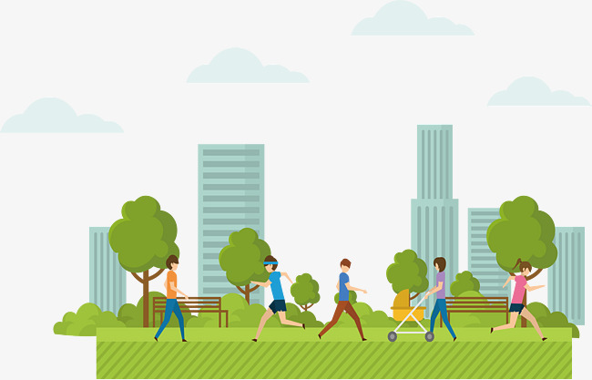 People In City Parks, Vector Png, Park, #323079.