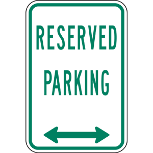 Reserved Parking Spot Clipart.