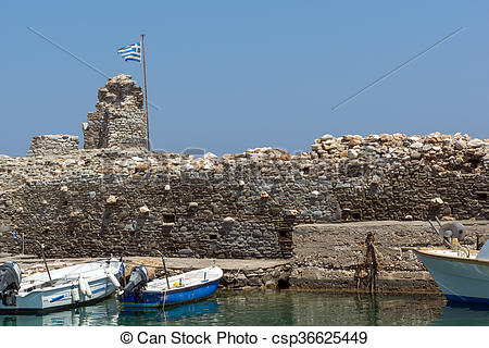 Stock Photo of Venetian fortress, Paros island.