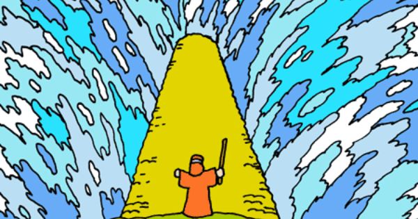 Moses Parting The Red Sea Clipart.
