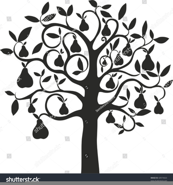 Free Partridge In A Pear Tree Clipart.