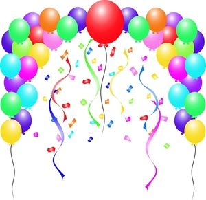 Party Balloons Clipart.