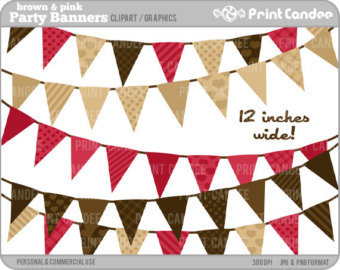 Birthday Party Banners (Bright Colors).