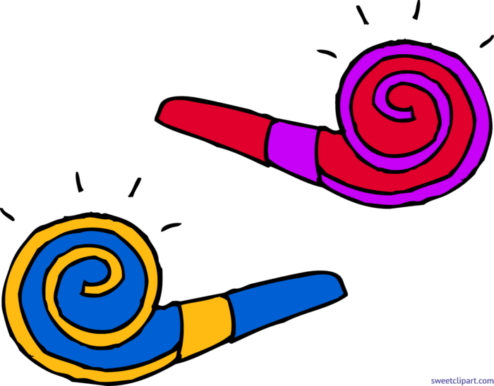 Party Blowers Clip Art.