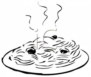 Free Pasta Clipart Black And White, Download Free Clip Art.