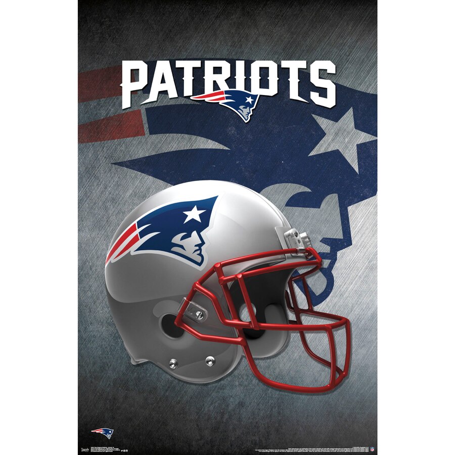 New England Patriots Helmet 22\'\' x 34\'\' Logo Poster.
