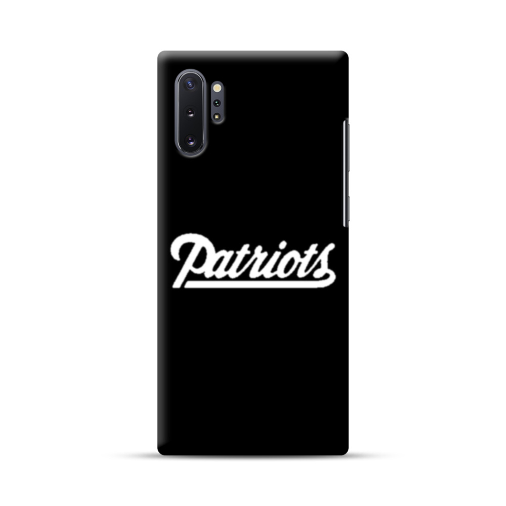 Patriots Logo Black Samsung Galaxy Note 10 Plus Case.