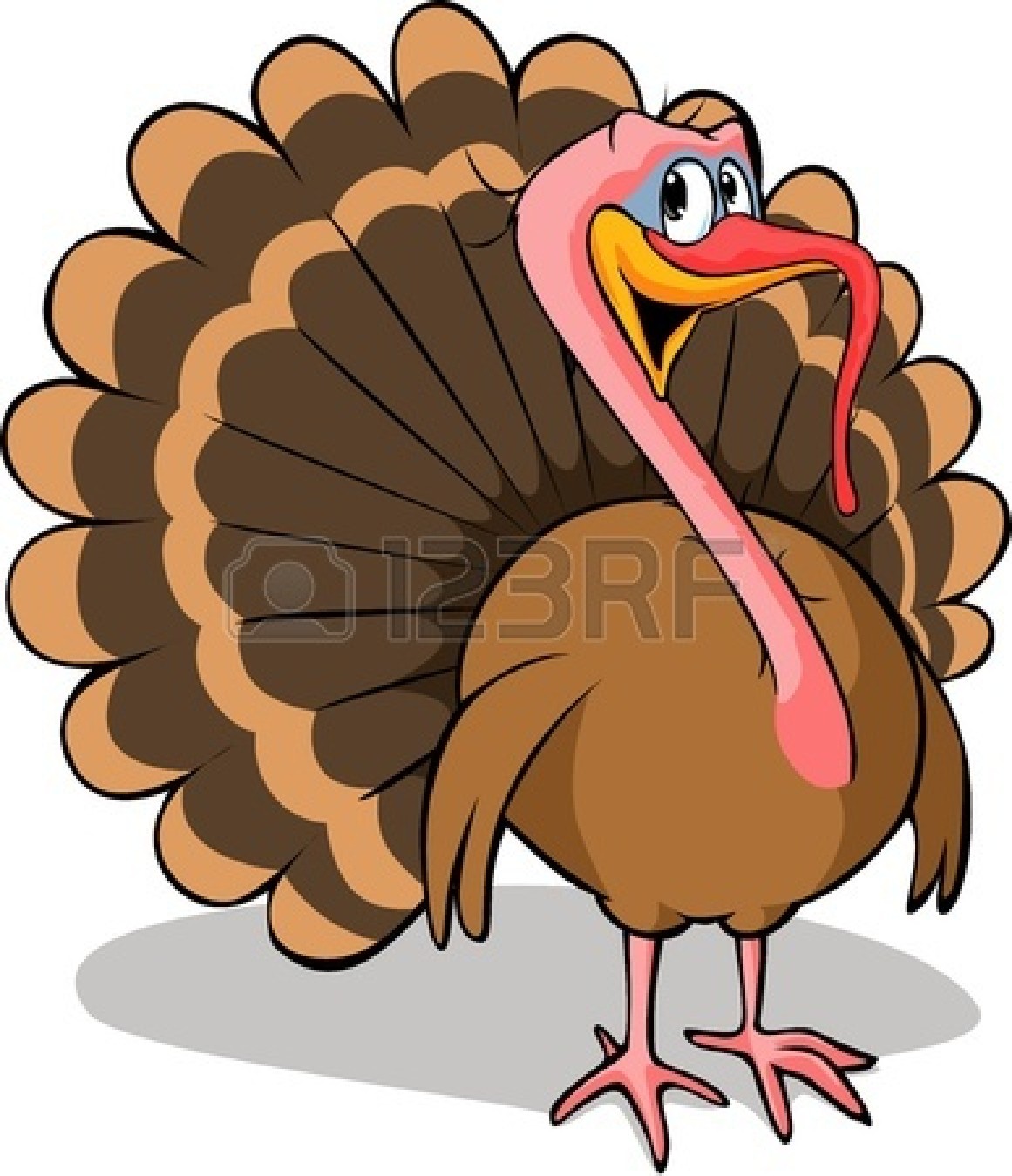 Running Turkey Clipart.