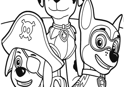 Paw Patrol Coloring Pages.