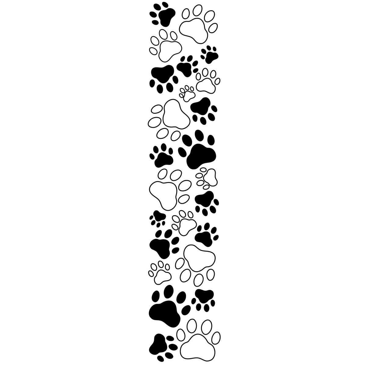 paw print clip art border