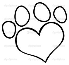 dog paw clip art.