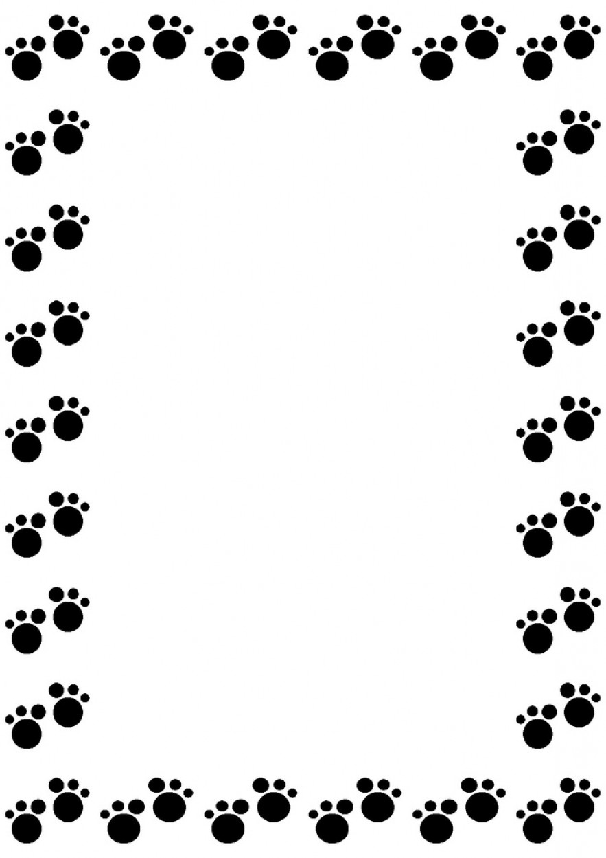 cute free page dog borders for word