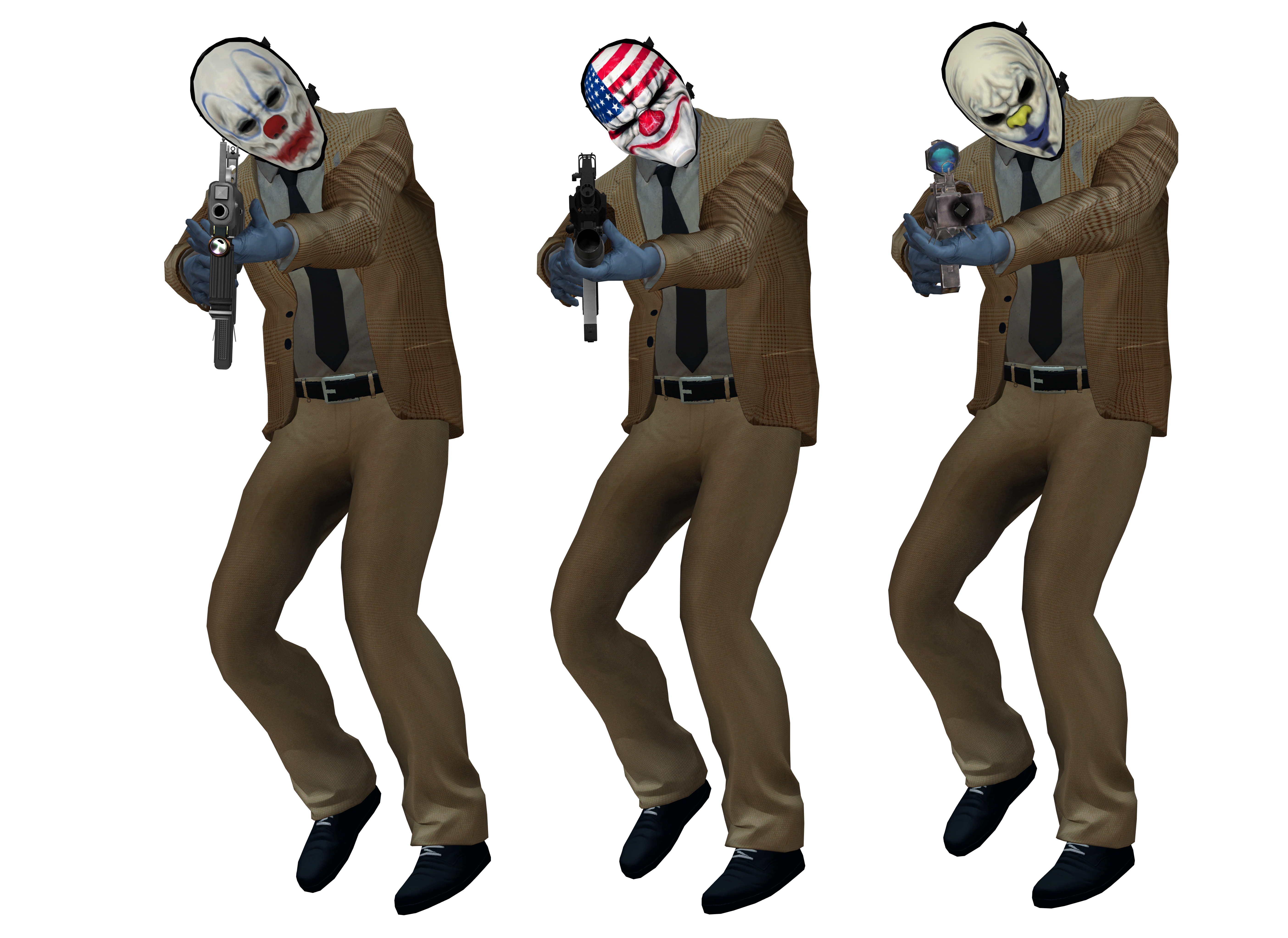 Payday 2 Set 1 by XNALara.