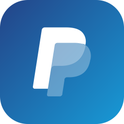 Paypal Logo Icon of Flat style.