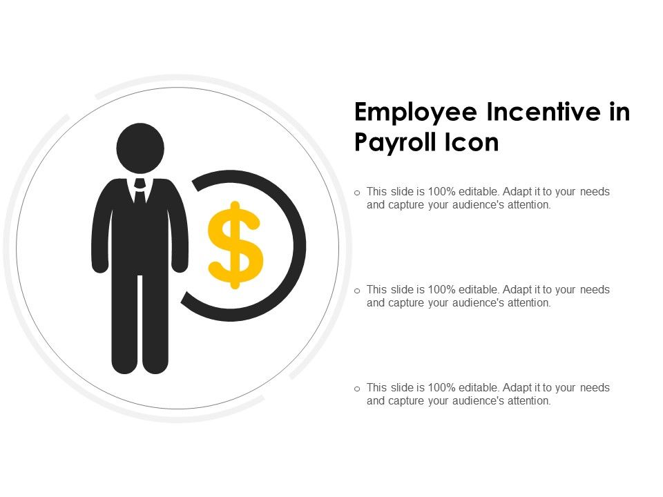 Employee Incentive In Payroll Icon.