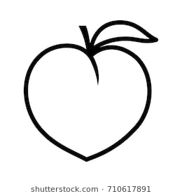 Download peach outline clipart 10 free Cliparts | Download images ...
