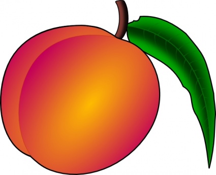 peach clip clipart svg vector tree fruit cliparts peachy coredump jello georgia orange drawing 36kb clipground use library clipartpanda peche