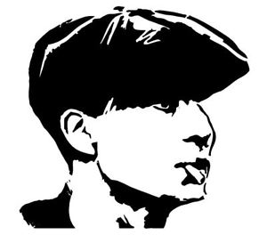 Details about PEAKY BLINDERS TOMMY SHELBY MYLAR STENCIl Craft Art 125/190  micron A3 /A4 size.