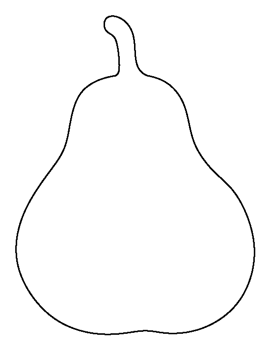 Pear outline clipart images gallery for free download.