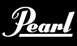 Details about PEARL DRUMS Vinyl DECAL STICKER Logo Car Truck Window  Precussion Bass Drum.