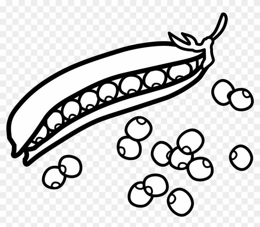 Download Free png Sweet Pea Clip Art Peas Black And White.