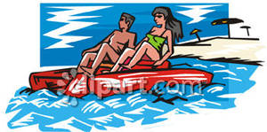 Paddle Boat Clipart.