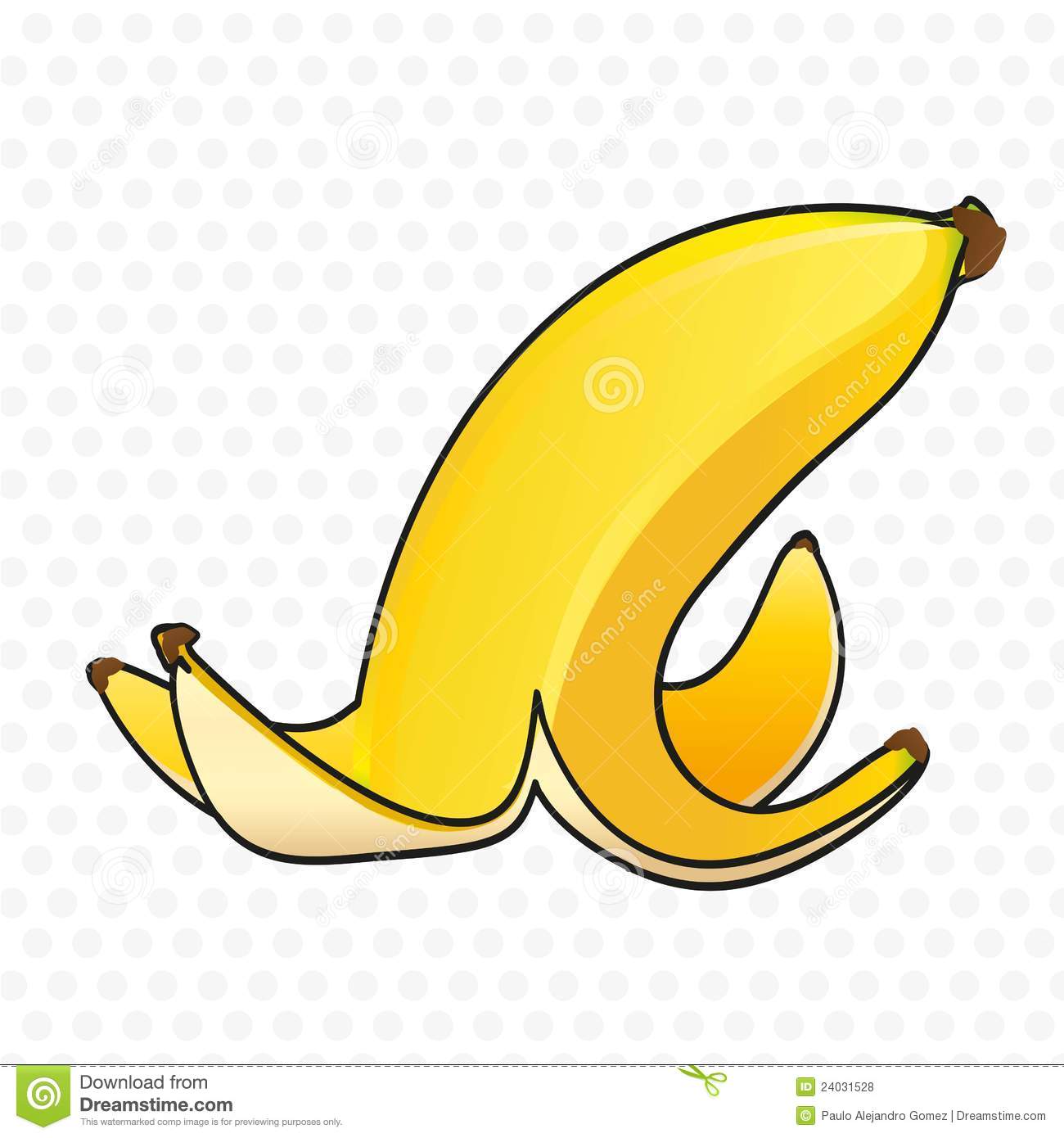 Banana peel clip art.