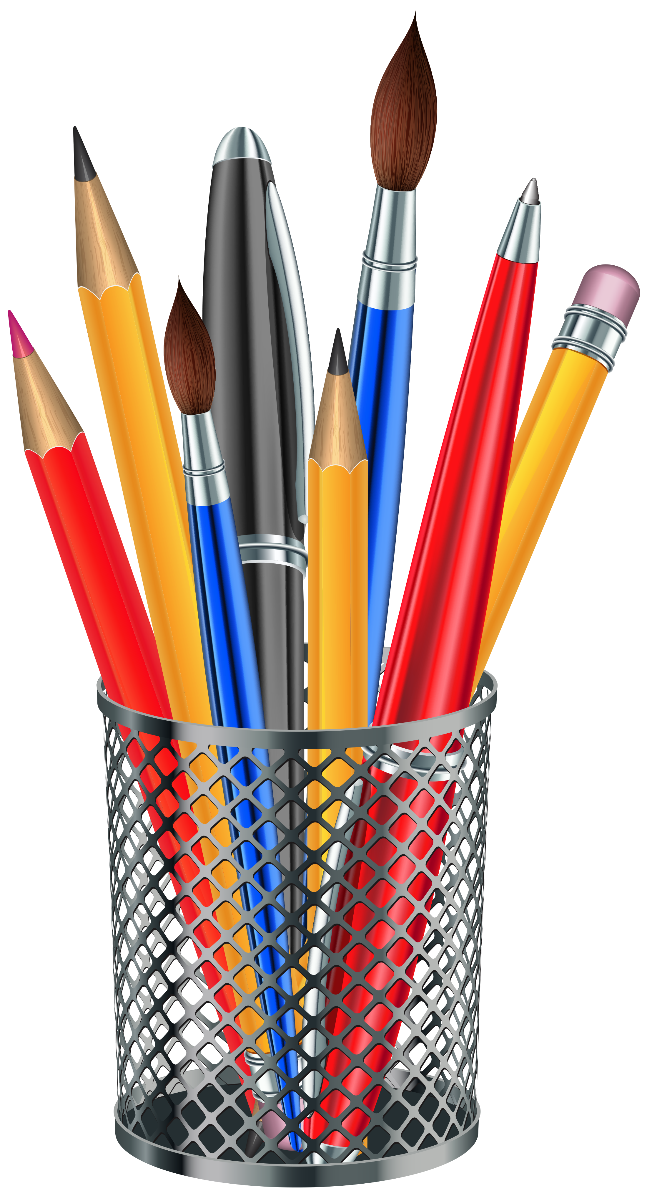 pencil cup clipart