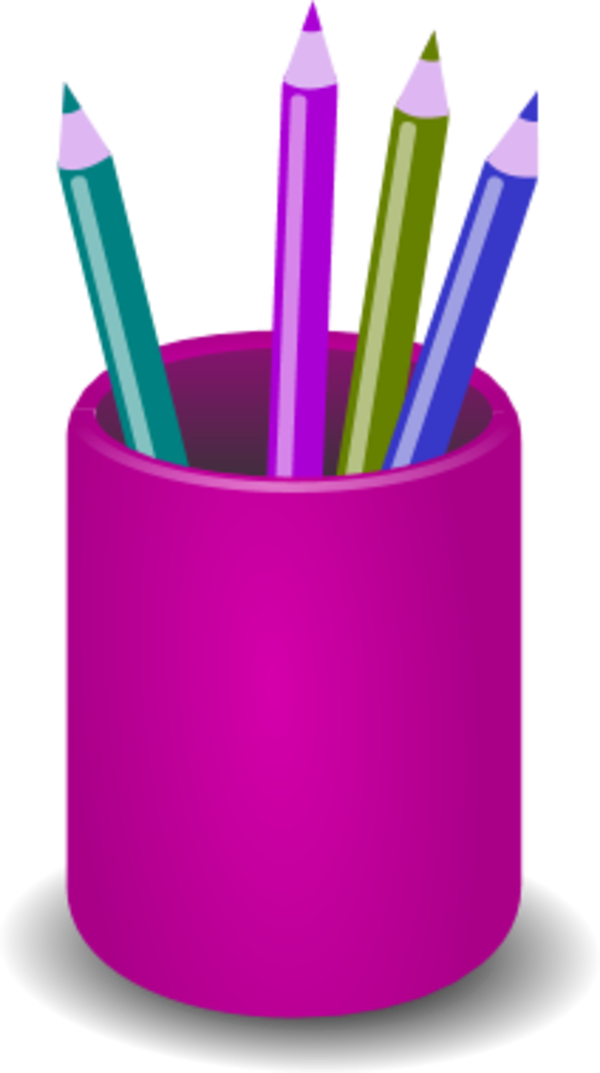 Pencil Holder Clipart.