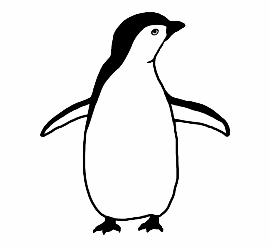 Penguin Clip Art Outline