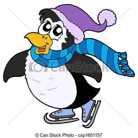 Ice skating penguins Clip Art and Stock Illustrations. 180 Ice.