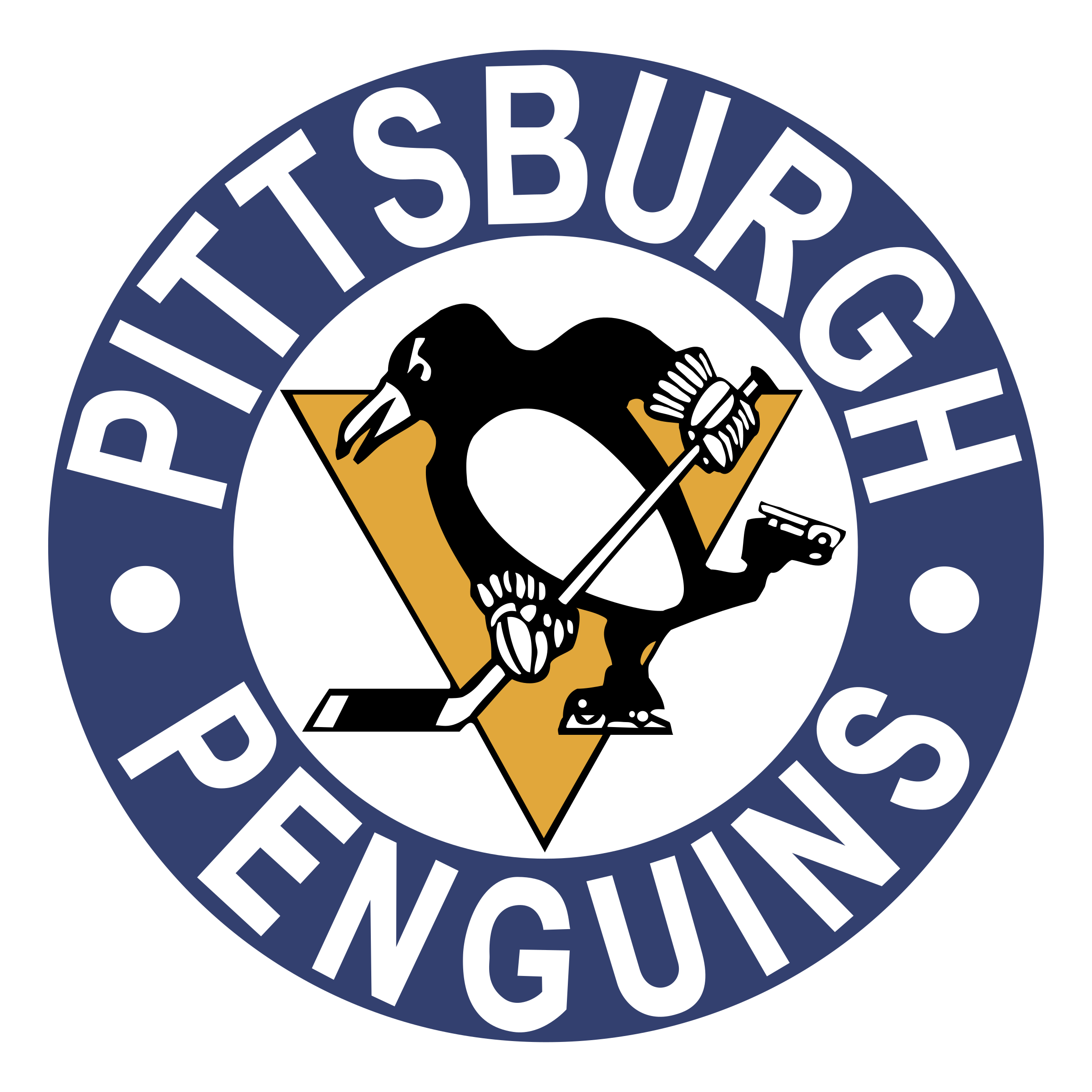 Pittsburgh Penguins Logo PNG Transparent & SVG Vector.