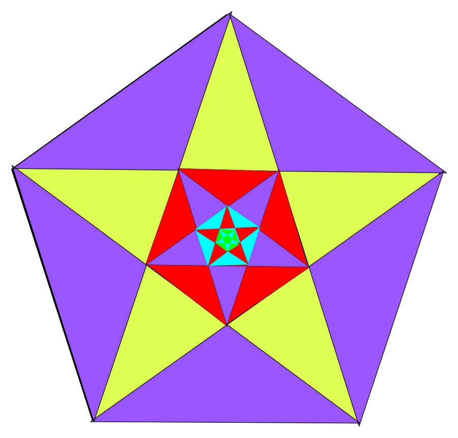Pentagons and Stars SVG Vector file, vector clip art svg file.