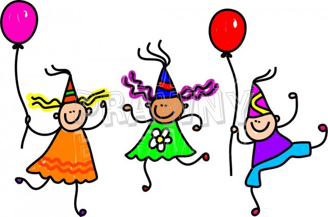 New Concept 49+ Cartoon Drawing Birthday Party