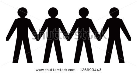 Holding Hands Silhouette Stock Images, Royalty.