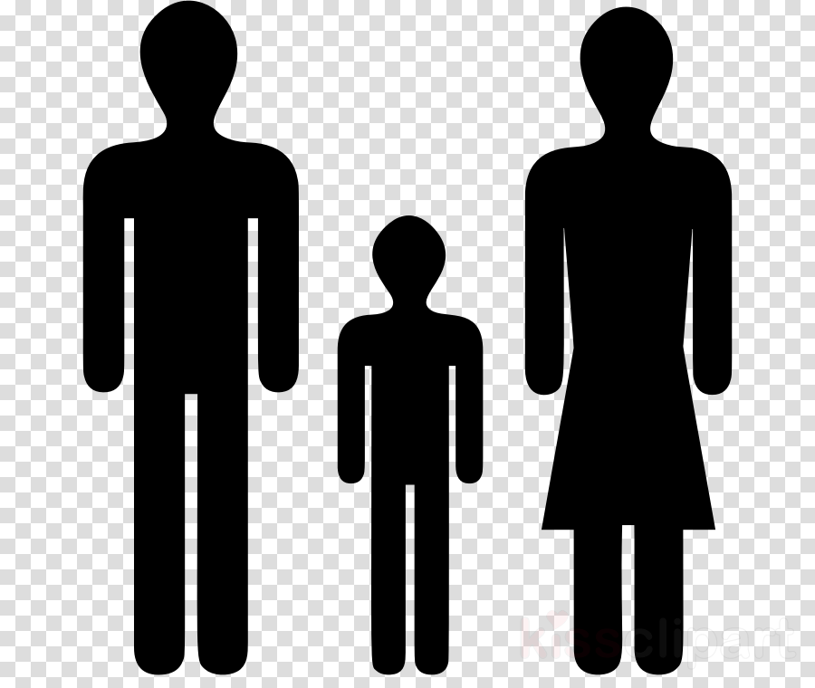 people social group standing silhouette line clipart.